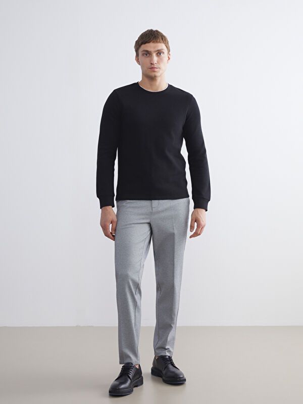 Moudda LC Waikiki - Sweatshirt jersey basique Homme Noir - Tunisie 2