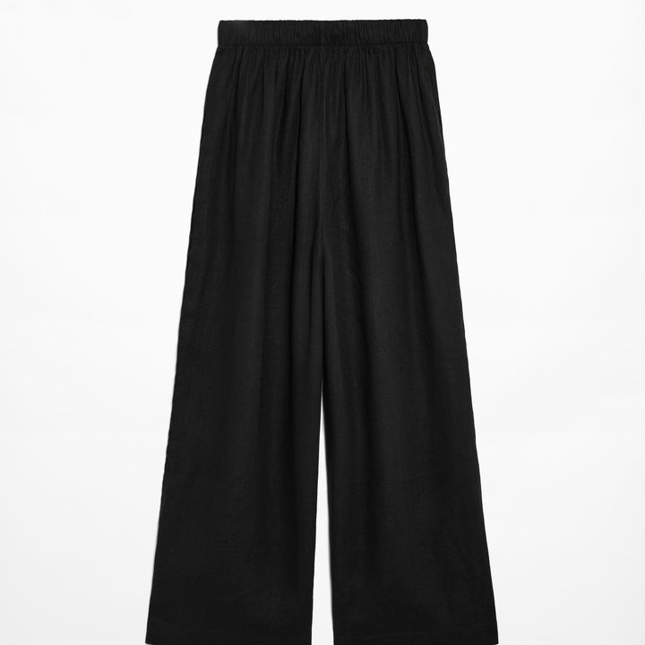 Moudda Oysho - Pantalon 100% Lin avec Ouvertures Latérales Taille Moyenne - Tunisie 2