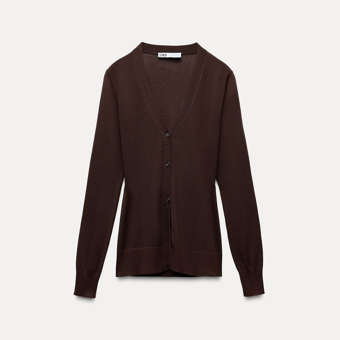 Moudda ZARA - Veste col en V en Tencel/lyocell/coton/soie – ensemble - Tunisie 2