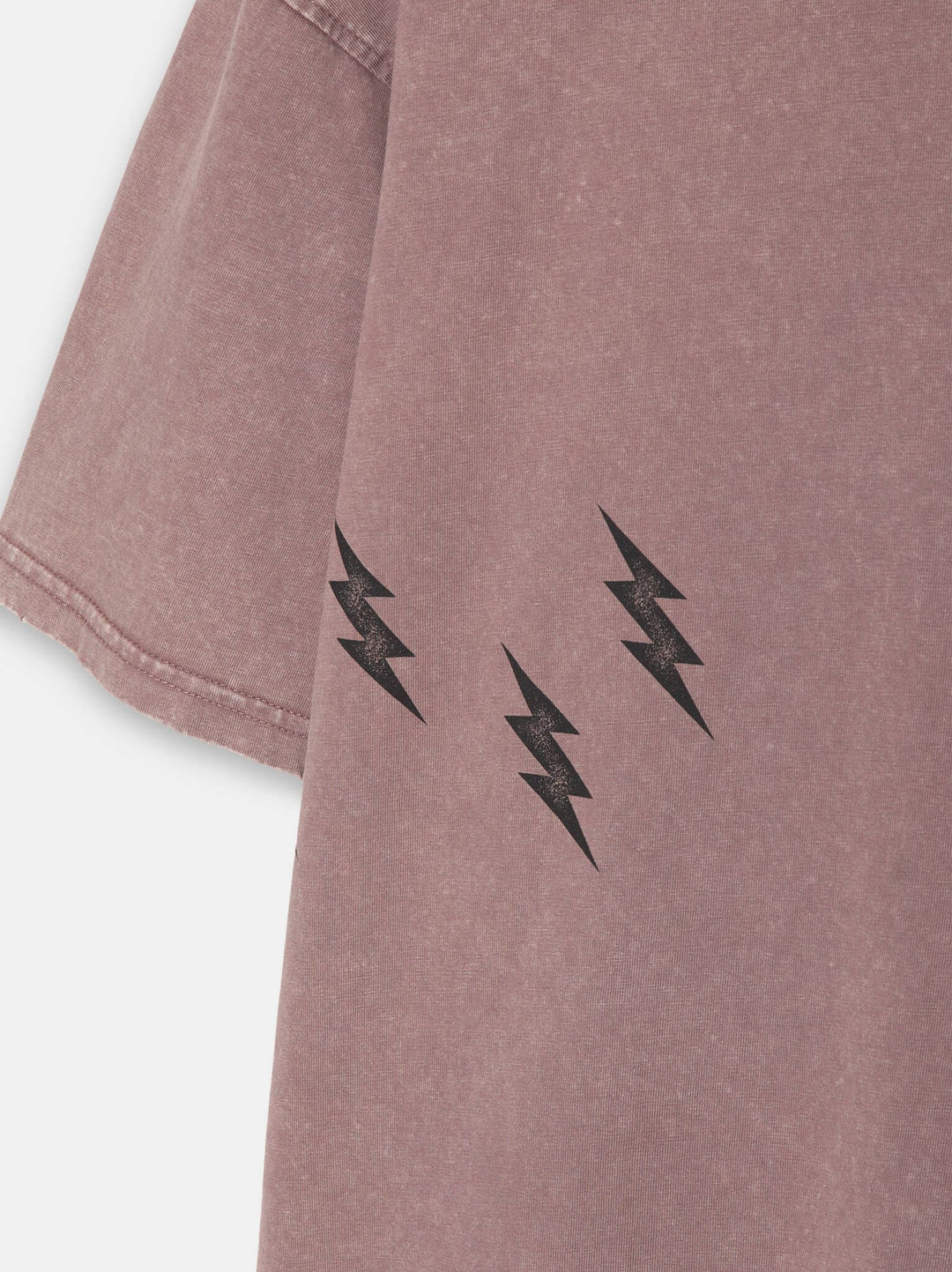 Moudda PULL & BEAR - T-Shirt Demi-Manches Lavé Violet Kaotic Grunge - Tunisie 3