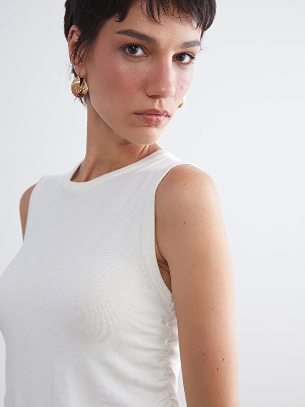 Moudda LC Waikiki - Débardeur tricot Femme Ecru - Tunisie 3