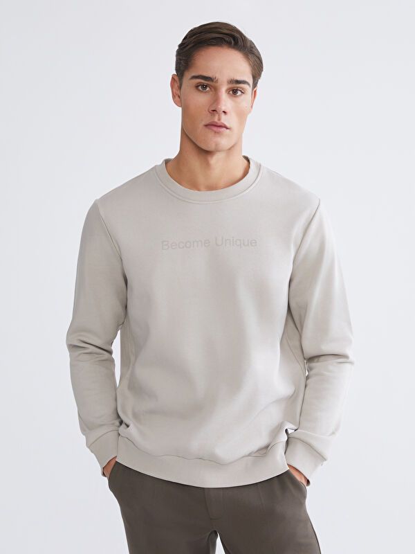 Moudda LC Waikiki - Sweat-shirt basique en jersey imprimé pour Hommes - Tunisie 1