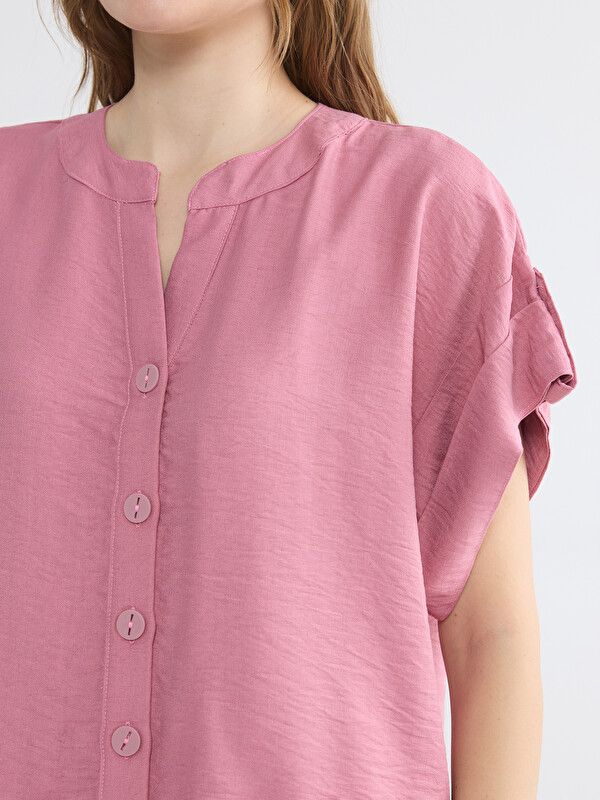 Moudda LC Waikiki - Chemise à manches courtes pour Femme couleur Rose - Tunisie 3