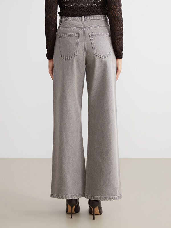 Moudda LC Waikiki - Pantalon jean tissé basique Femme Rodéo grey - Tunisie 4