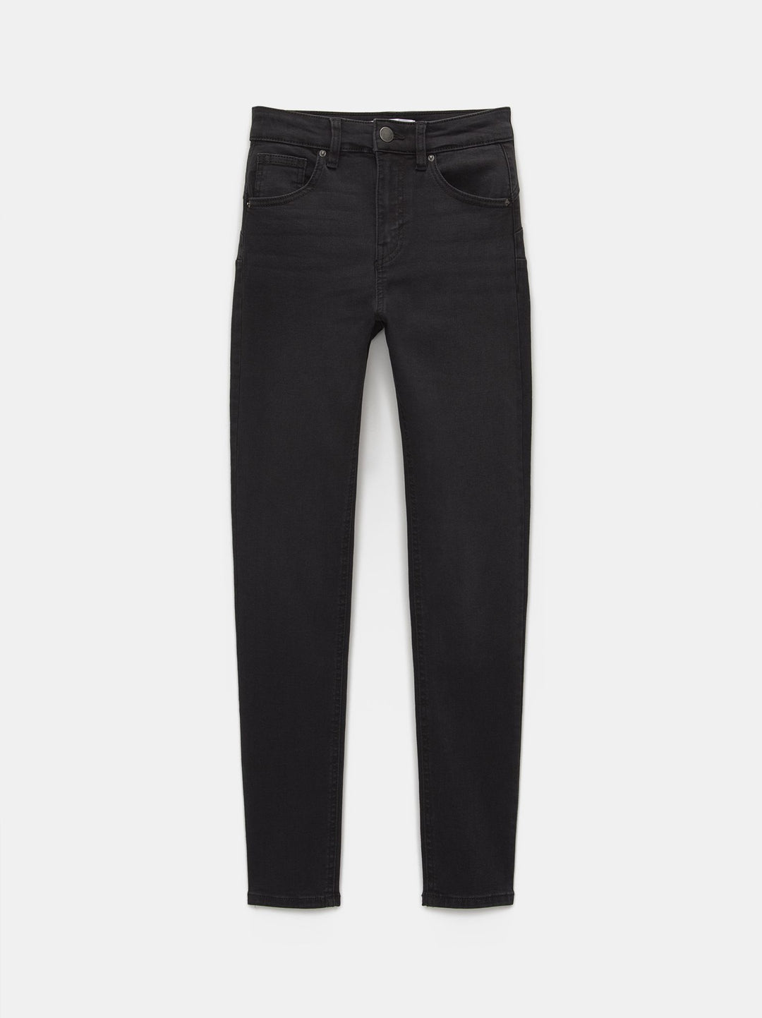 Moudda PULL & BEAR - Pantalon Denim Push Up Tir Moyen Noir - Tunisie 5