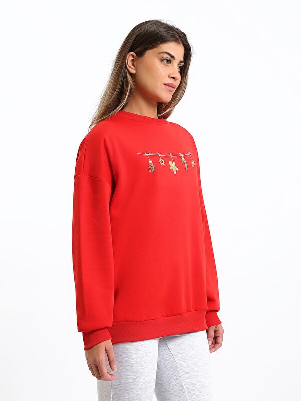 Moudda LC Waikiki - Sweat-shirt en jersey imprimé pour Femmes - Tunisie 4