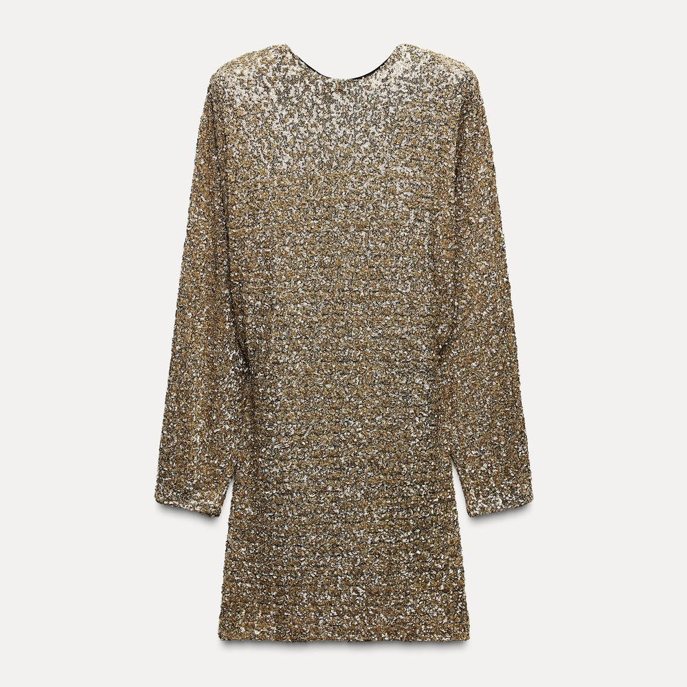 Moudda ZARA - Robe courte pailletée, décolleté dos - Tunisie 2
