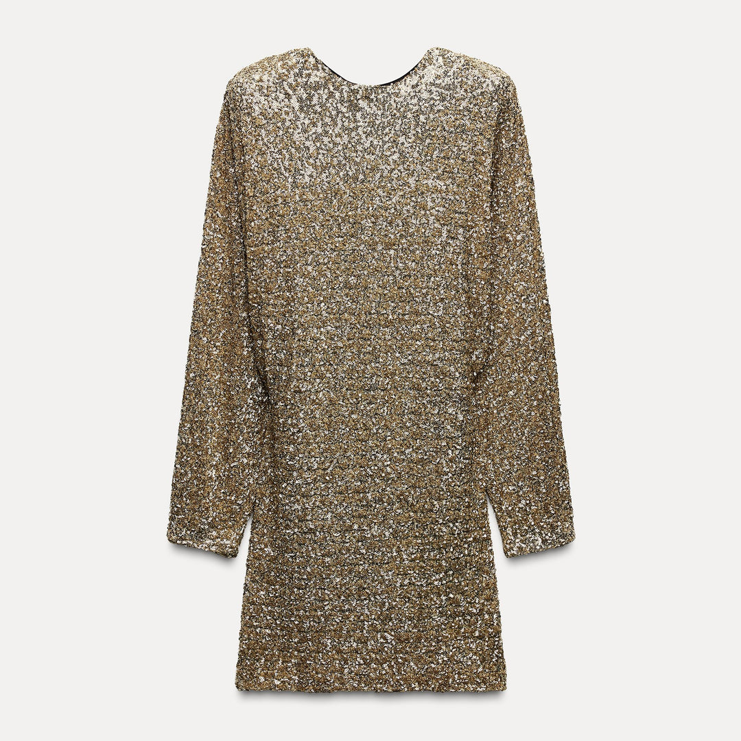 Moudda ZARA - Robe courte pailletée, décolleté dos - Tunisie 2