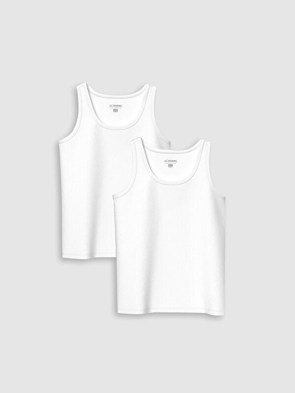 Moudda LC Waikiki - Débardeur en jersey pour Garçon couleur Blanc brillant - Tunisie 1