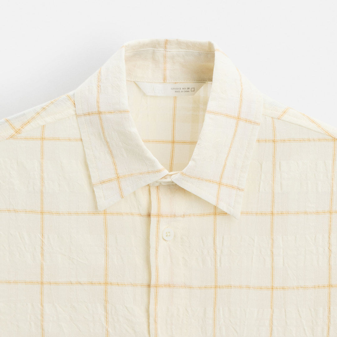 Moudda ZARA - Chemise - Carreaux (Rouille Chaude) - Tunisie 3