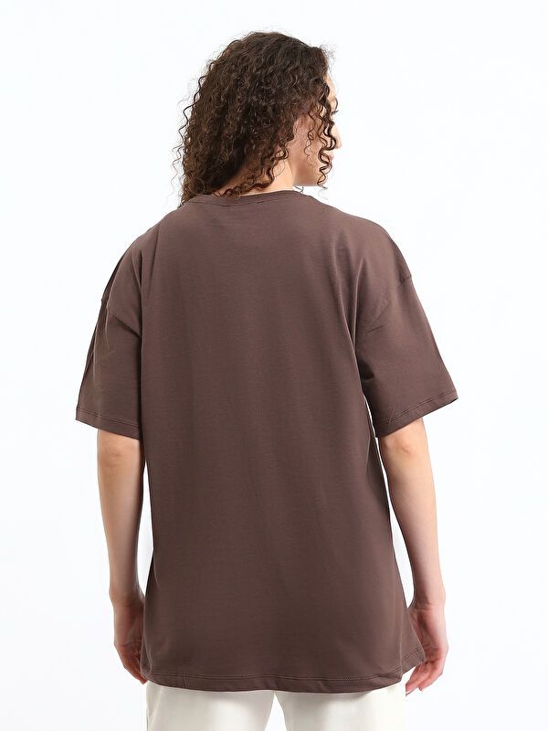 Moudda LC Waikiki - Body jersey manches courtes licence Femme Brun - Tunisie 5