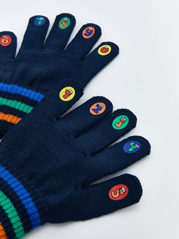 Moudda LC Waikiki - Gants tricot Garçon Bleu marine foncé - Tunisie 3