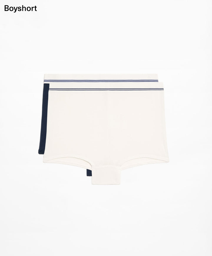 Moudda Oysho - Culotte 2D Modal Rayé Club Capsule Taille Haute Boyshort - Tunisie 1