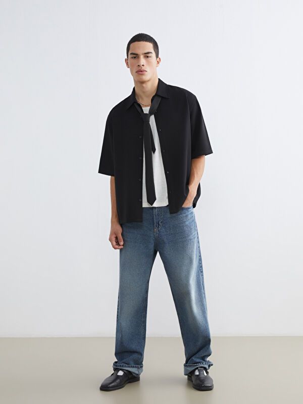 Moudda LC Waikiki - Chemise manches courtes en tissu pour Homme - Tunisie 2