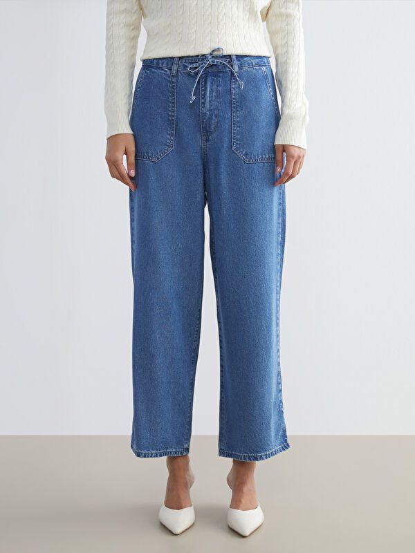 Moudda LC Waikiki - Pantalon jean tissé basique Femme Rodéo mid indigo - Tunisie 2