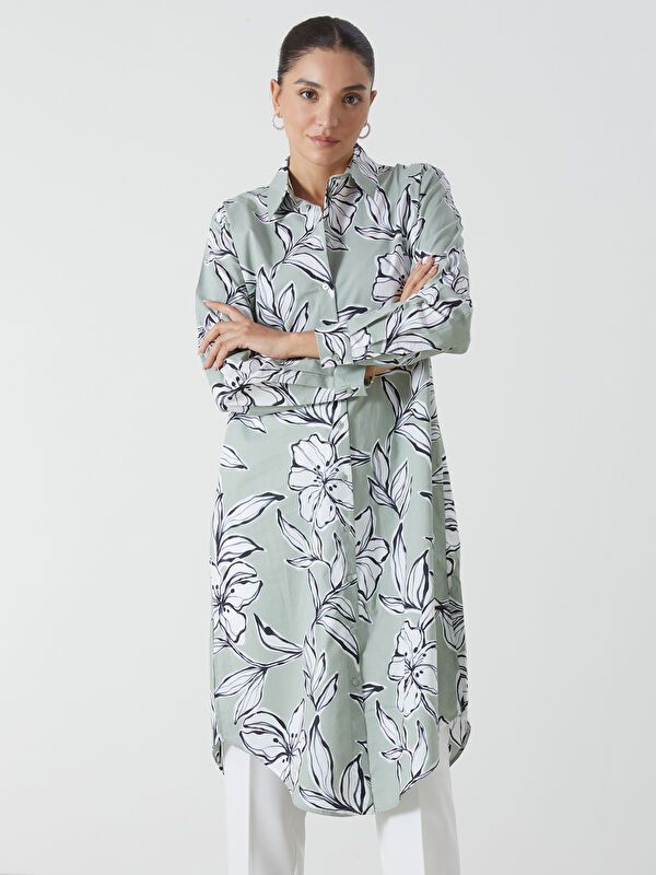 Moudda LC Waikiki - Tunique imprimée tissée cv à manches longues pour Femmes - Tunisie 2