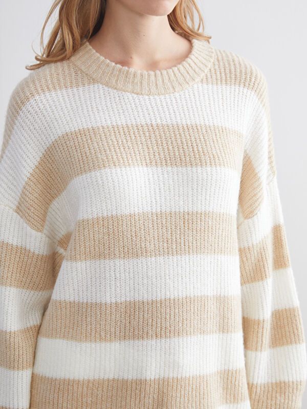 Moudda LC Waikiki - Pull en tricot Femme Beige clair - Tunisie 3