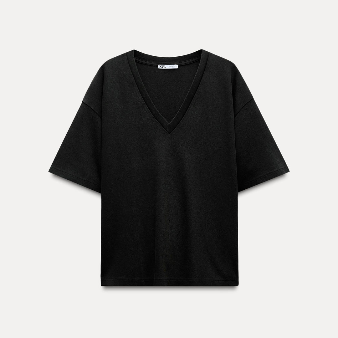 Moudda ZARA - Top Interlock Délavé Semi-Oversize - Tunisie 1