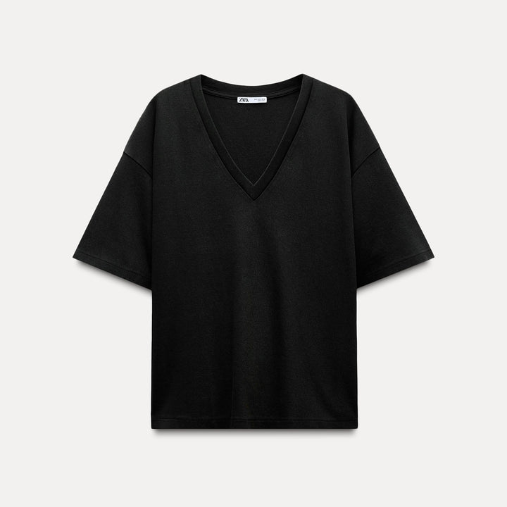 Moudda ZARA - Top Interlock Délavé Semi-Oversize - Tunisie 1