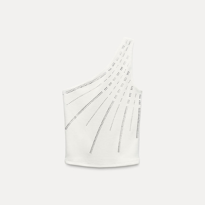 Moudda ZARA - Top Asymétrique à Strass - Tunisie 1