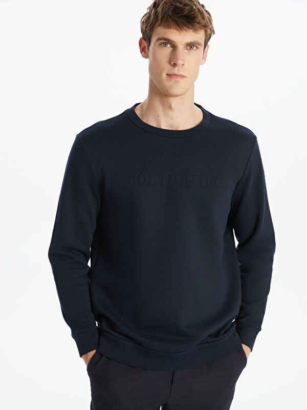 Moudda LC Waikiki - Sweatshirt en jersey Homme Marine - Tunisie 1