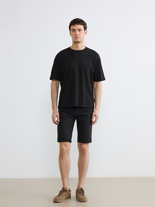 Moudda LC Waikiki - Bermuda en denim pour Homme couleur Rodeo noir - Tunisie 1