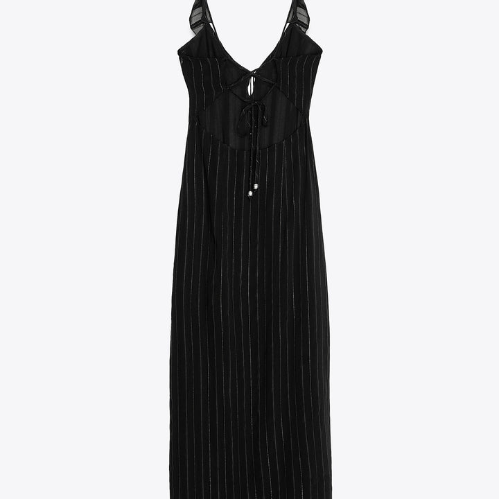 Moudda ZARA - Robe Midi Lingerie - Rayures Lurex - Tunisie 2