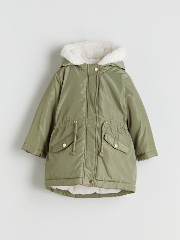 Moudda LC Waikiki - Manteau lourd Fille Vert terne - Tunisie 1