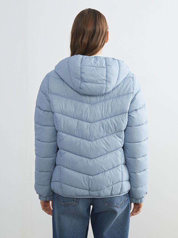 Moudda LC Waikiki - Manteau matelassé léger Femme Bleu pâté - Tunisie 5