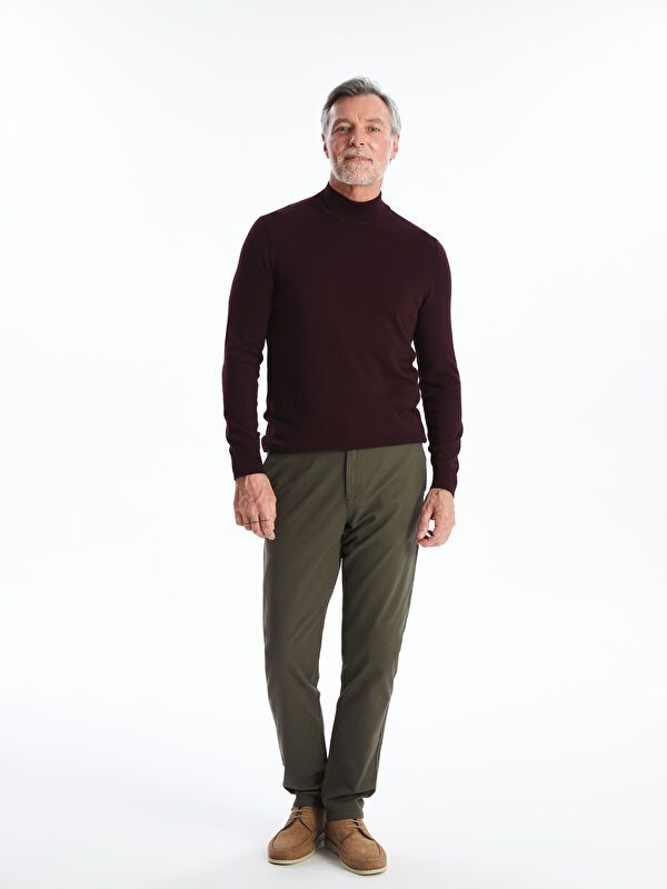 Moudda LC Waikiki - Pull en tricot Homme Bordeaux - Tunisie 3