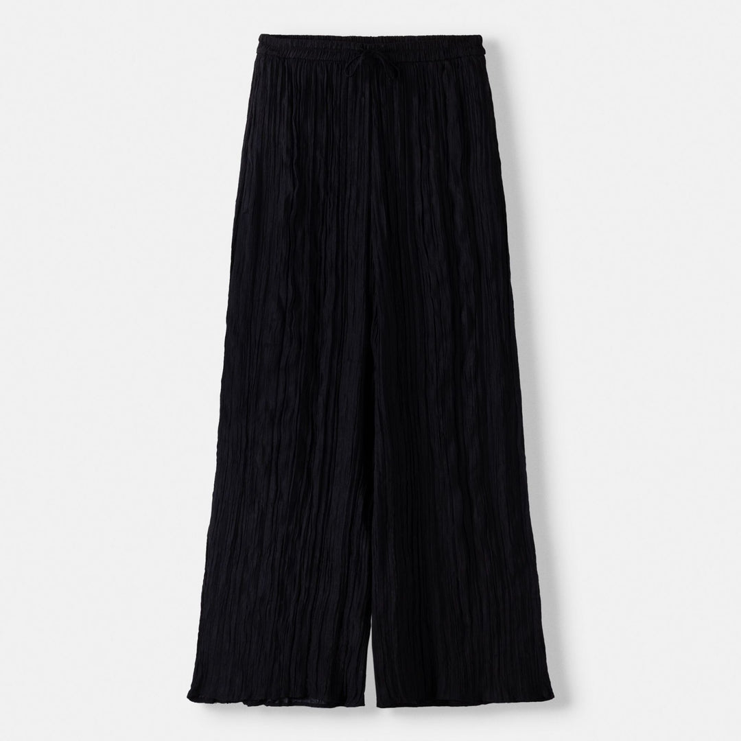 Moudda BERSHKA - Pantalon Large en Tissu Froissé - Tunisie 1