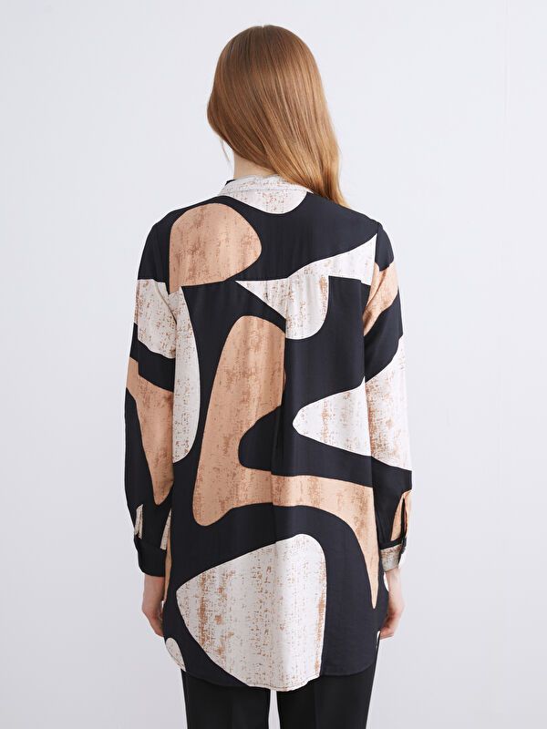 Moudda LC Waikiki - Tunique tissée imprimée manches longues Femme Imprimé mélange - Tunisie 4