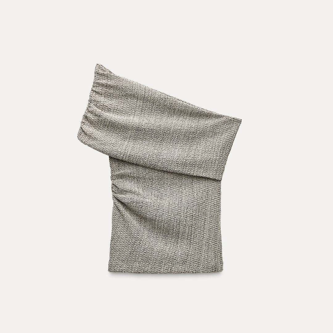 Moudda ZARA - Top Asymétrique Texturé Froissé - Tunisie 1