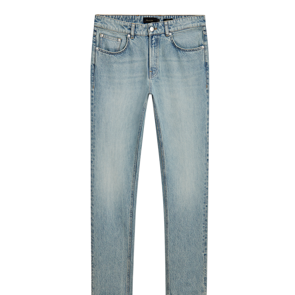 Moudda Massimo Dutti - Pantalon jean super dirty délavé coupe fuselée - Tunisie 2