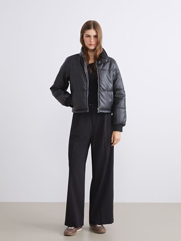 Moudda LC Waikiki - Manteau PU léger Femme Noir - Tunisie 2