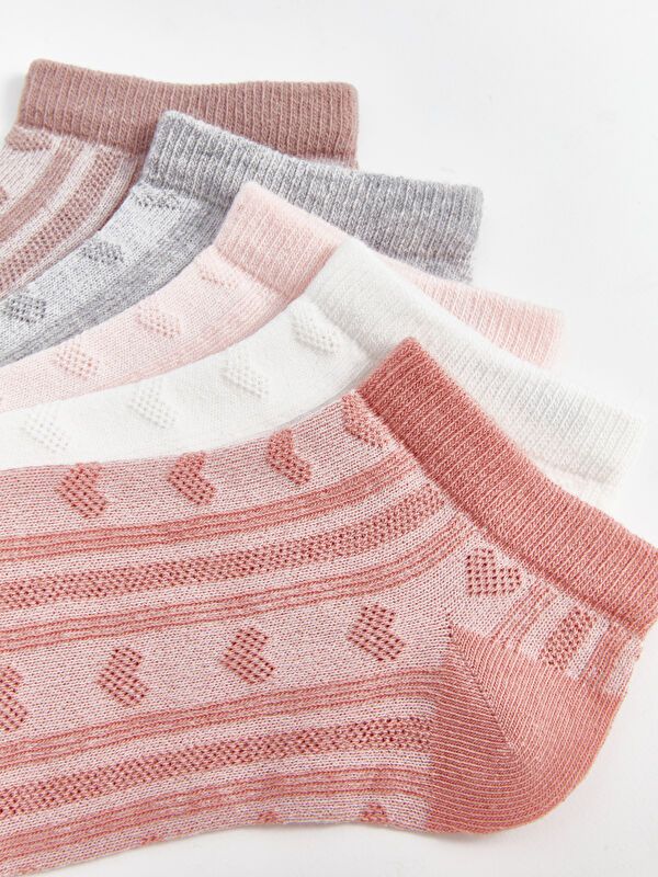 Moudda LC Waikiki - Chaussettes pour sneakers Femme Rose terne - Tunisie 3