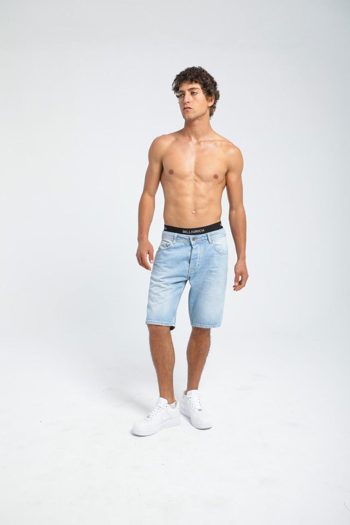 Moudda Billiorich - Short en Jean Homme - Coupe Droite - 2