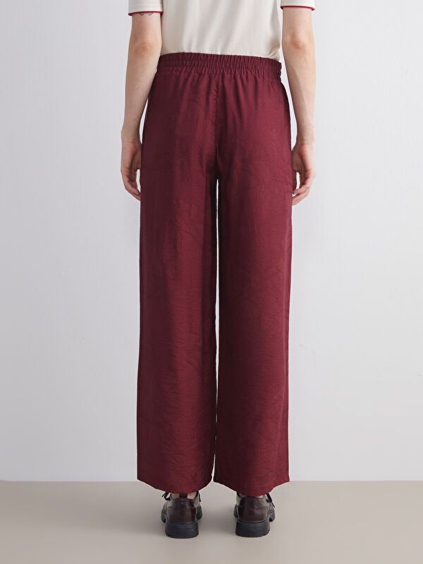 Moudda LC Waikiki - Pantalon tissé fin Femme Bordeaux - Tunisie 4