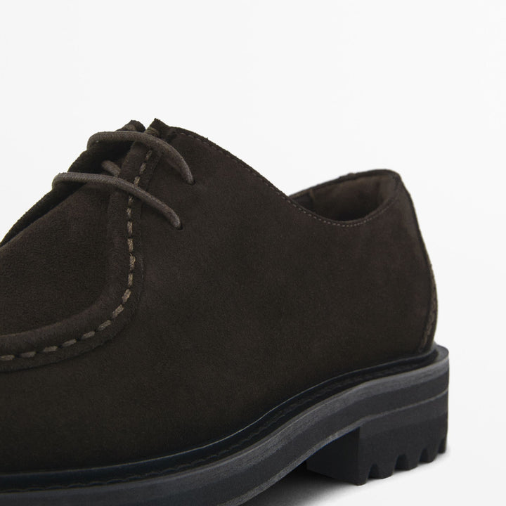 Moudda Massimo Dutti - Chaussure bordeaux daim St. Moritz - Tunisie 7