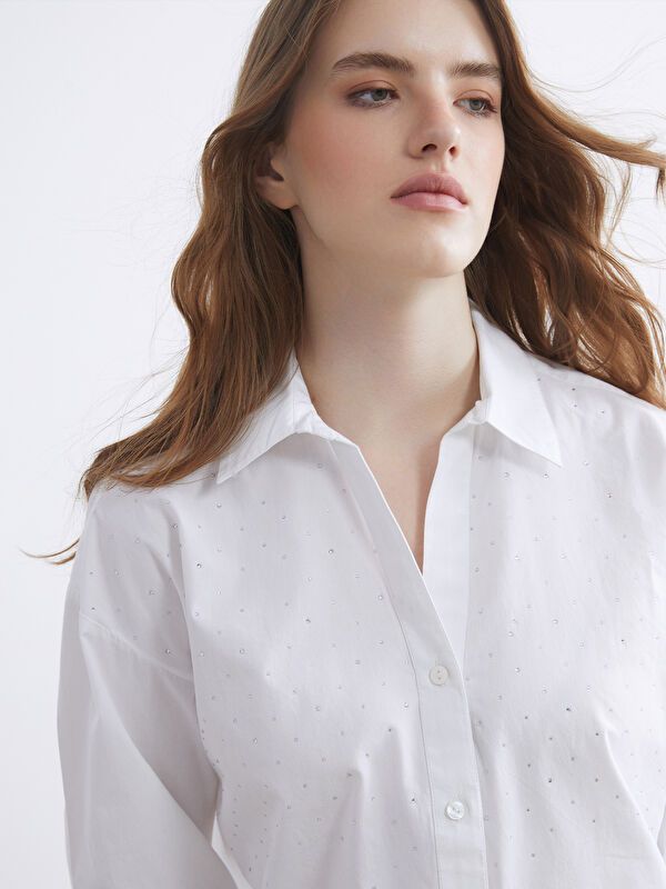 Moudda LC Waikiki - Chemise tissée à manches longues pour Femmes - Tunisie 2