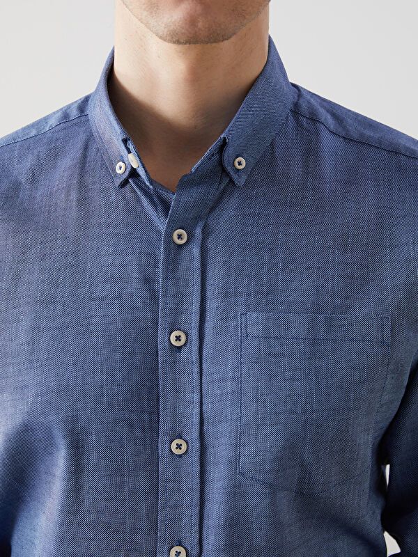 Moudda LC Waikiki - Chemise tissée à manches longues pour Hommes - Tunisie 3