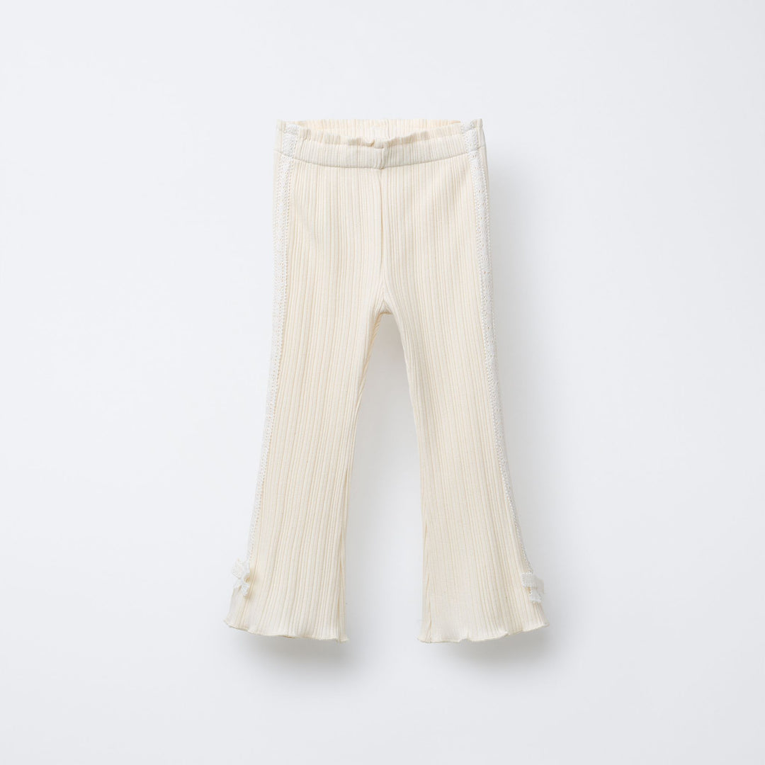 Moudda ZARA - Pantalon Enfant Flare - Dentelle Latérale & Nœud - Tunisie 1