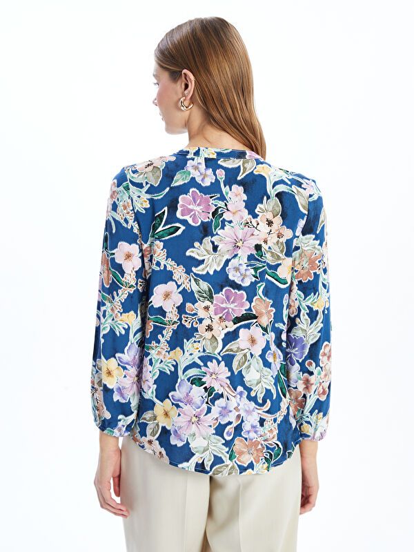 Moudda LC Waikiki - Chemise tissée imprimée cv à manches longues pour Femmes - Tunisie 4