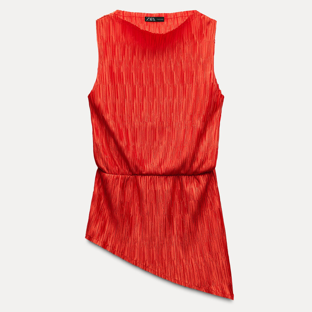 Moudda ZARA - Top Sans Manches Plissé Élastique - Tunisie 1