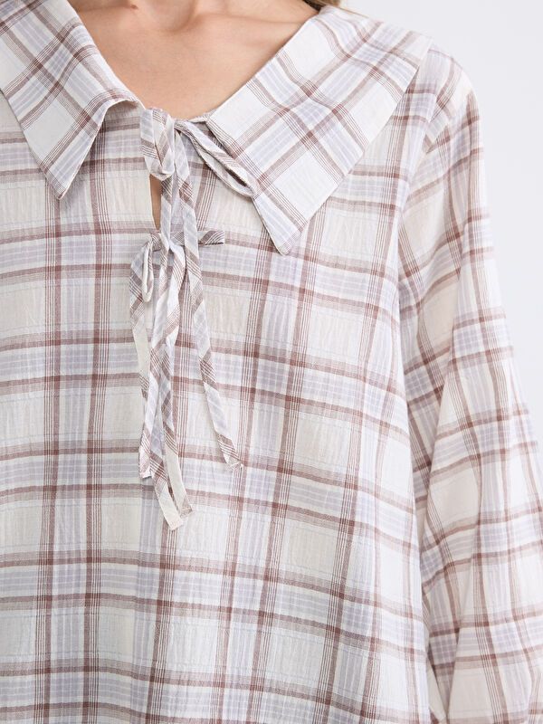 Moudda LC Waikiki - Chemisier (blouse) manches longues en tissu pour Femme - Tunisie 3