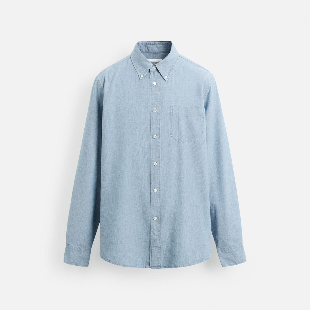 Moudda ZARA - Chemise - Bleu Chambray - Tunisie 1