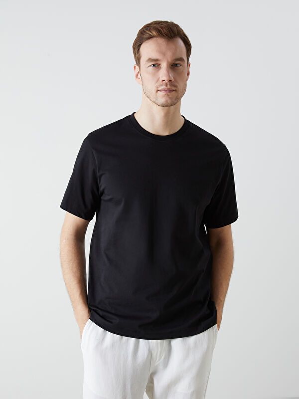 Moudda LC Waikiki - T-shirt basique à col rond et manches courtes pour Hommes - Tunisie 1