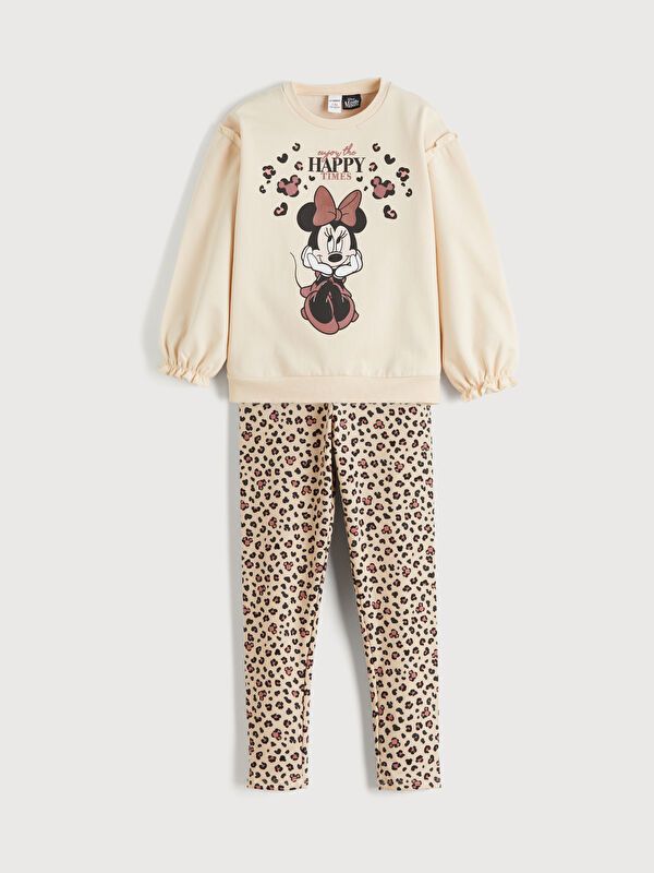 Moudda LC Waikiki - Ensemble en jersey - Sous licence couleur Beige peau pour filles - Tunisie 1