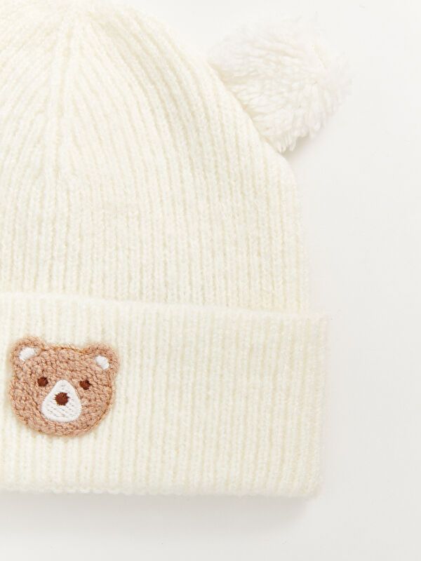 Moudda LC Waikiki - Bonnet tricot Fille Ecru - Tunisie 3