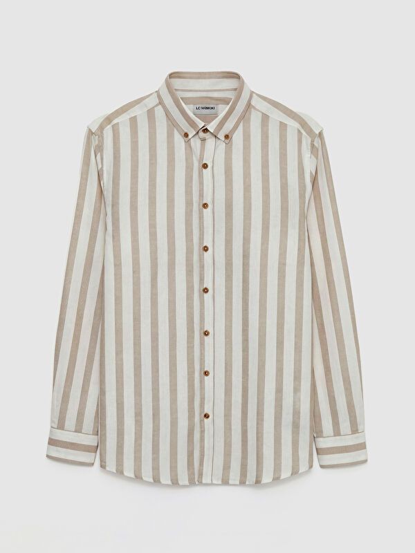 Moudda LC Waikiki - Chemise rayée manches longues en tissu - Tunisie 5